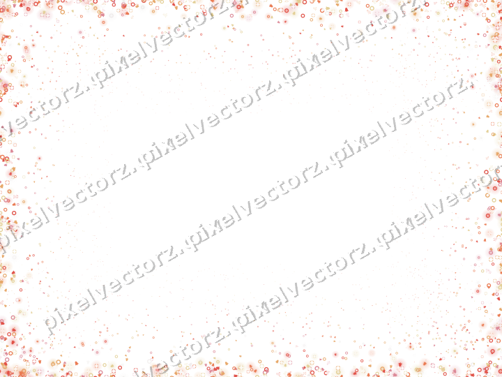 Seamless glitter vignette in red on a transparent background