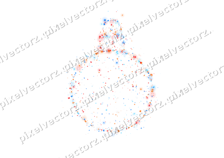 Seamless glitter bauble of bells and gifts on a transparent background