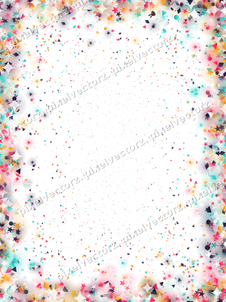 Seamless glitter vignette in pink on a transparent background