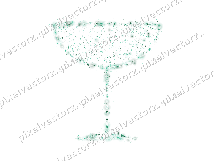 Seamless glitter champagne coupe on a transparent background