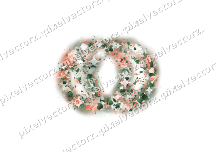 Seamless glitter wedding rings on a transparent background
