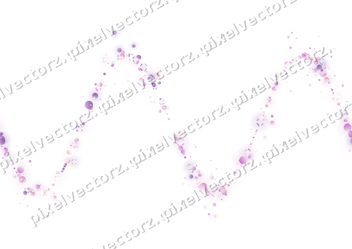Nahtlose Glitzerwelle aus Punkten in Magenta auf transparentem Grund
