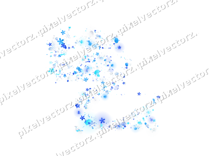 Seamless glitter dragon in cyan and blue on a transparent background