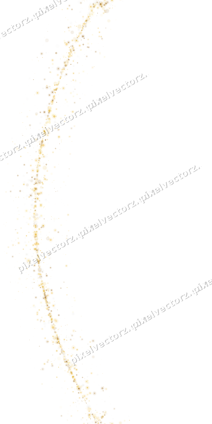 Nahtloser Glitzerbogen aus Funken und Ringen auf transparentem Grund