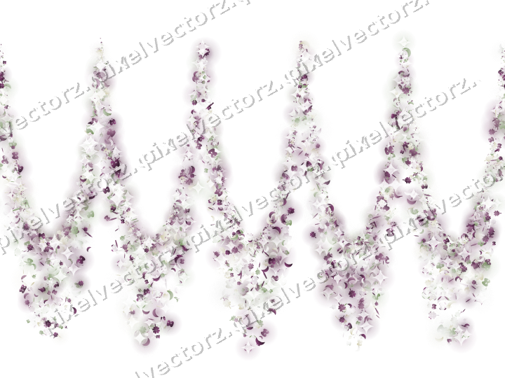 Seamless glitter garland in dark magenta on a transparent background