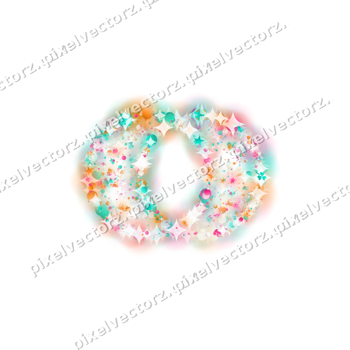 Seamless glitter wedding rings in pink on a transparent background