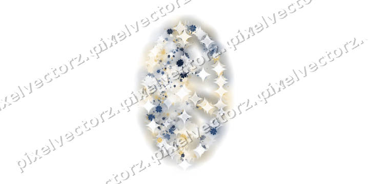 Seamless glitter leaf of clovers on a transparent background
