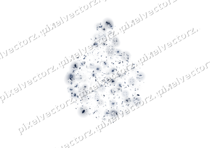 Seamless glitter bauble in dark blue on a transparent background