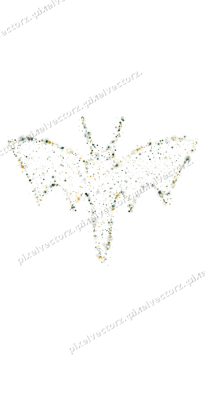Seamless glitter bat of masks and dots on a transparent background