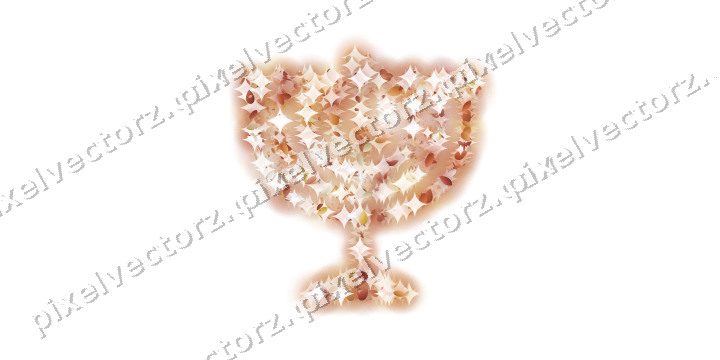 Seamless glitter menorah of eggs and bats on a transparent background