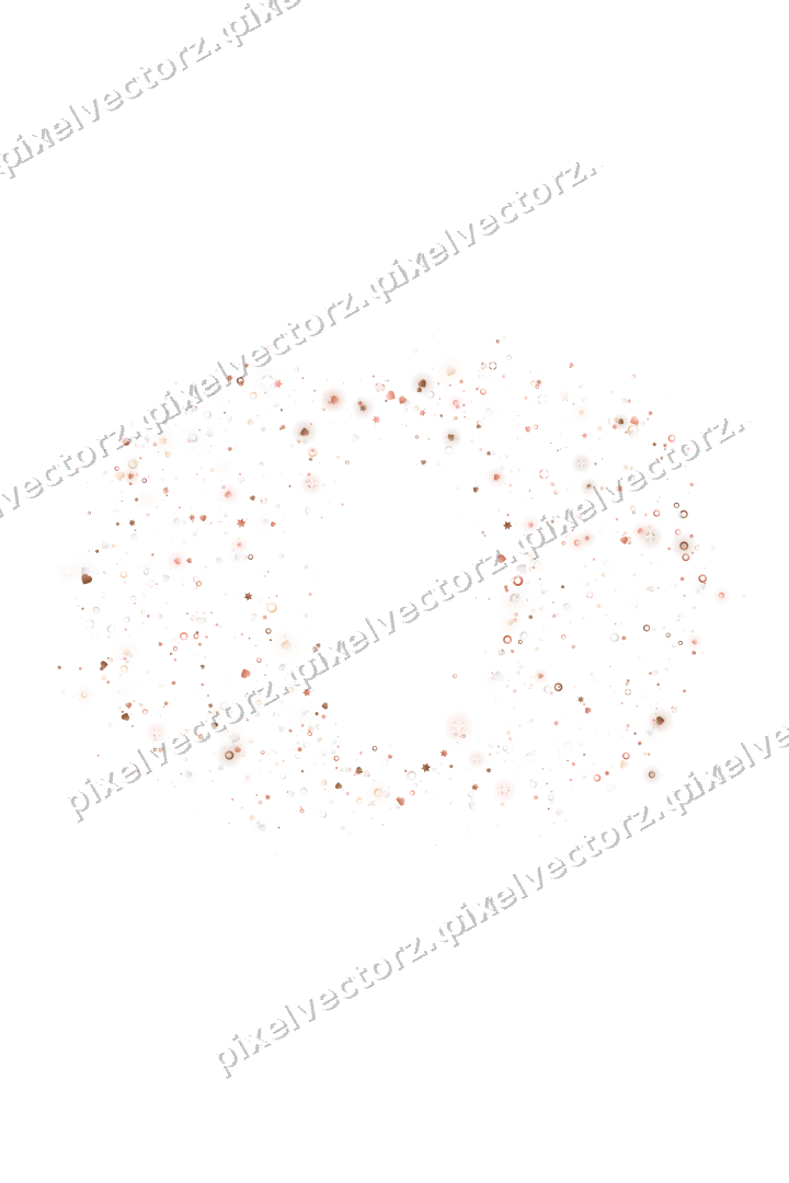 Seamless glitter wedding rings in orange on a transparent background