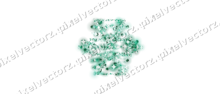 Seamless glitter snowflake on a transparent background