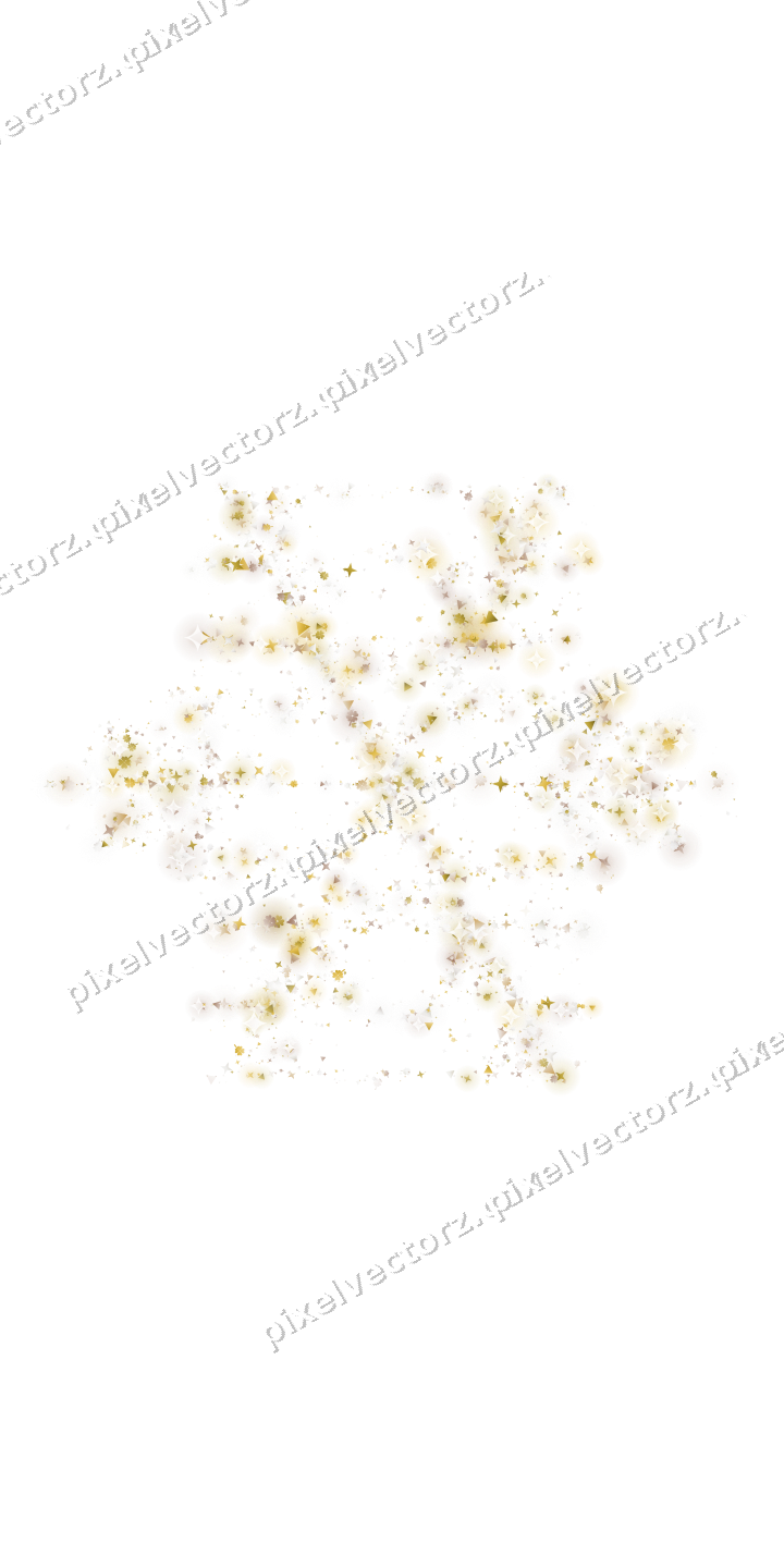 Seamless glitter snowflake in amber on a transparent background