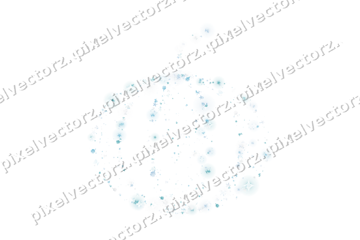 Seamless glitter pumpkin in cyan on a transparent background