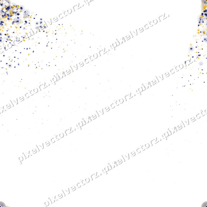 Seamless glitter corner of pumpkins on a transparent background