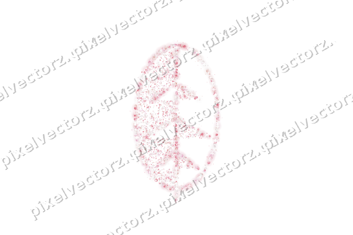 Seamless glitter leaf in pale pink on a transparent background