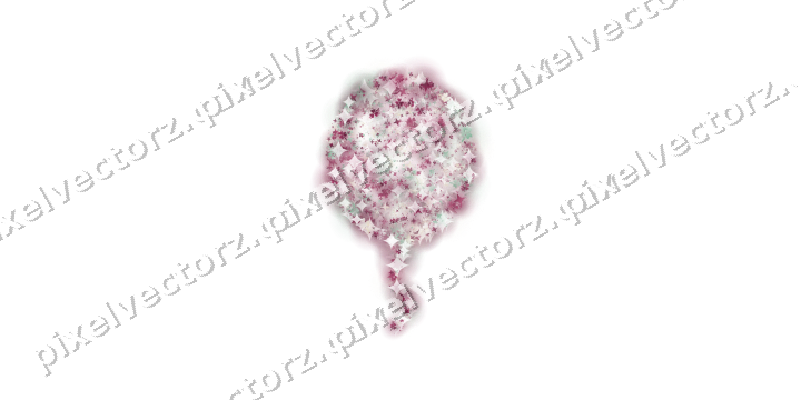 Seamless glitter balloon in dark pink on a transparent background
