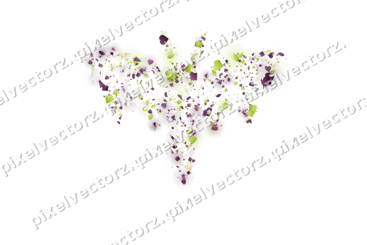 Seamless glitter bat in dark magenta on a transparent background