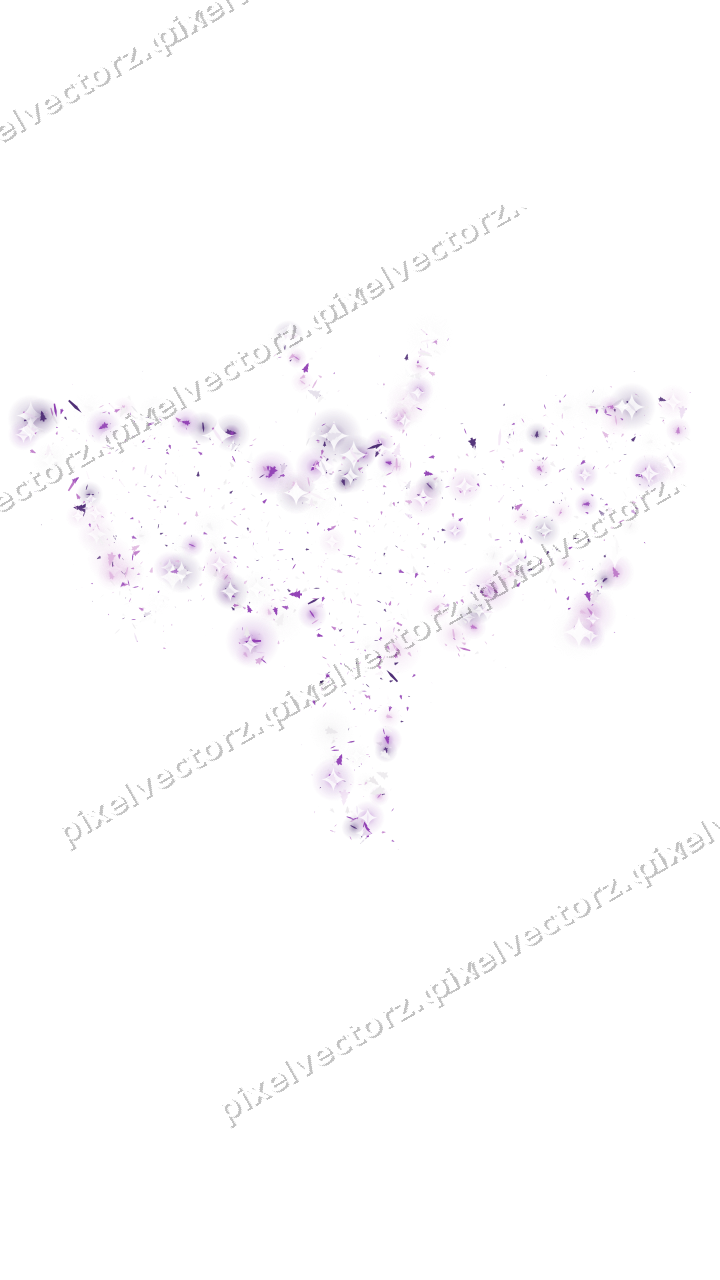 Seamless glitter bat in purple on a transparent background