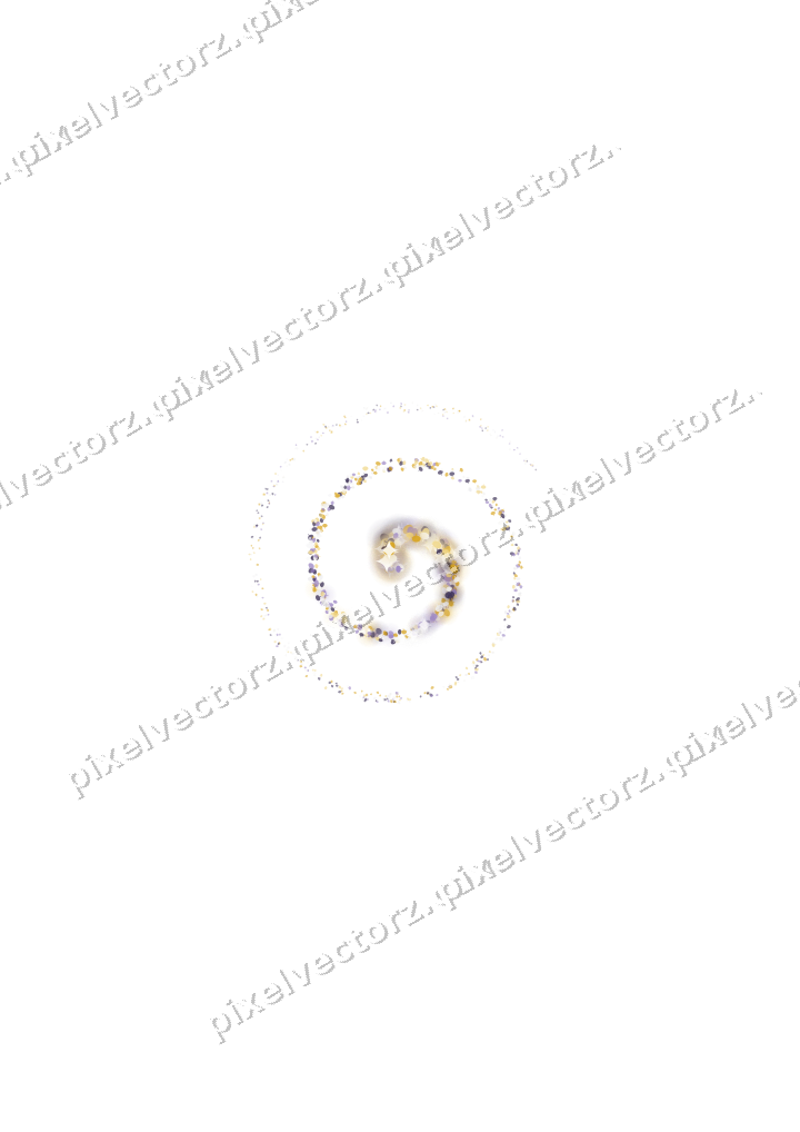 Seamless glitter spiral of pumpkins on a transparent background
