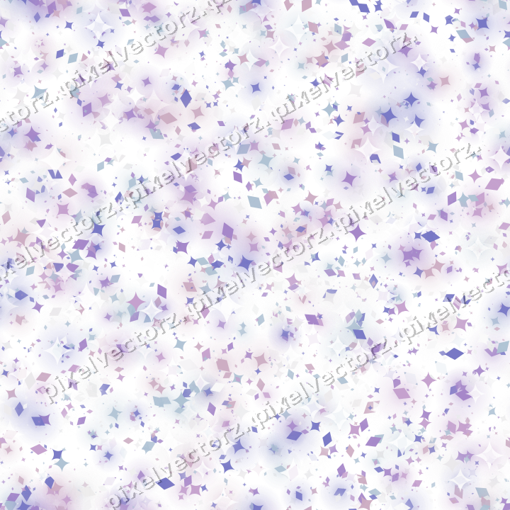 Seamless glitter scatter in purple on a transparent background
