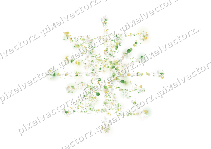 Seamless glitter firework in lime on a transparent background