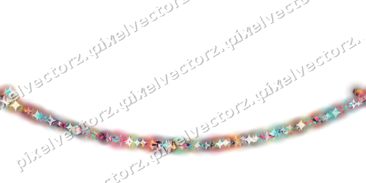 Seamless glitter arc in pink and amber on a transparent background