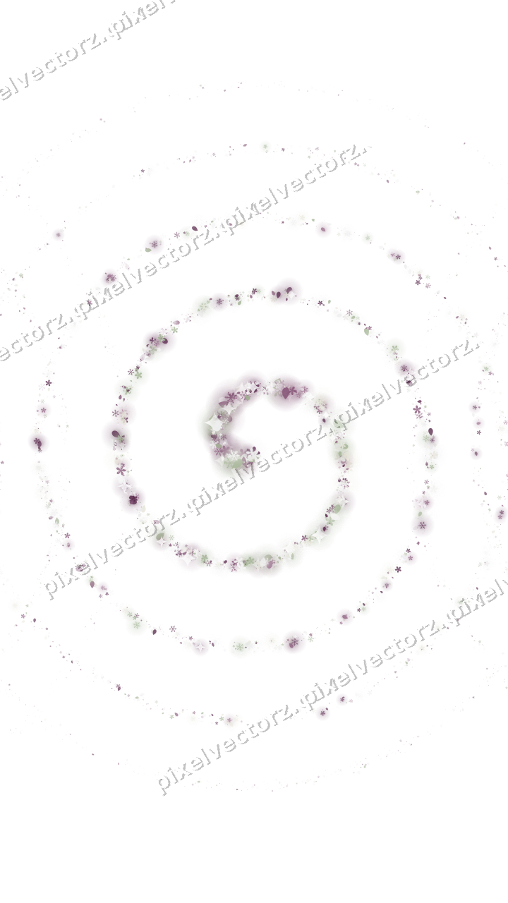 Seamless glitter spiral in dark magenta on a transparent background