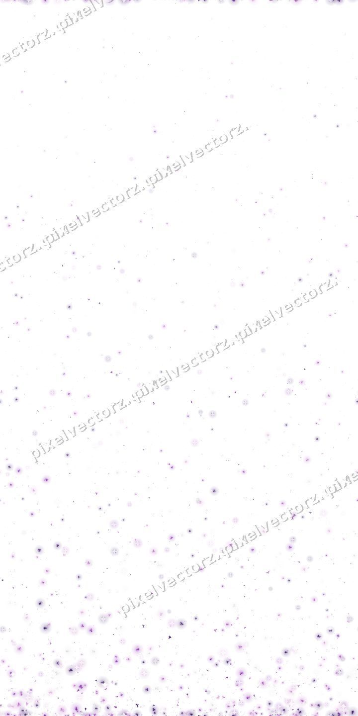 Seamless rising glitter in purple on a transparent background