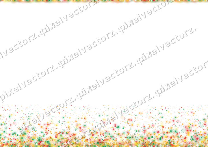 Seamless rising glitter in red and orange on a transparent background
