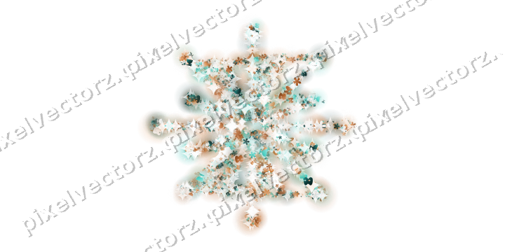 Seamless glitter firework in orange on a transparent background