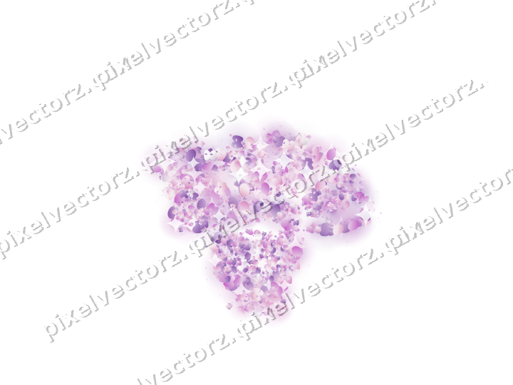 Seamless glitter turkey in magenta on a transparent background