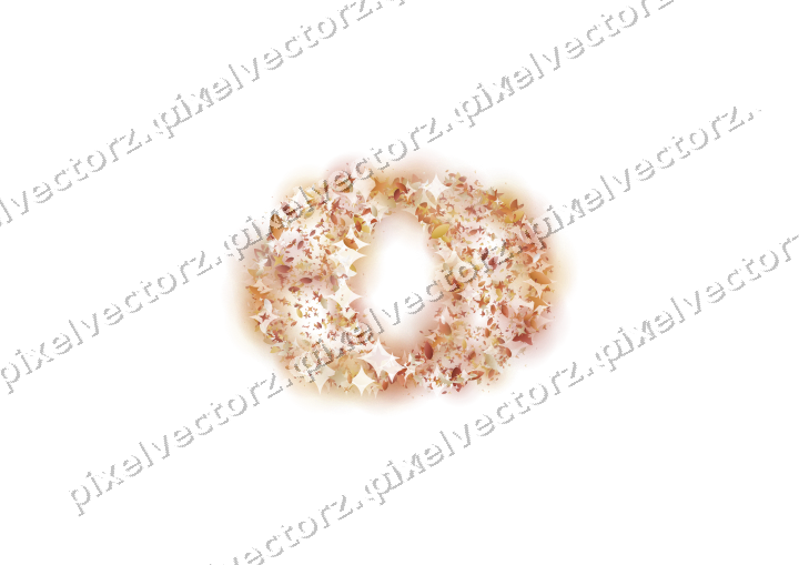 Seamless glitter wedding rings in orange on a transparent background
