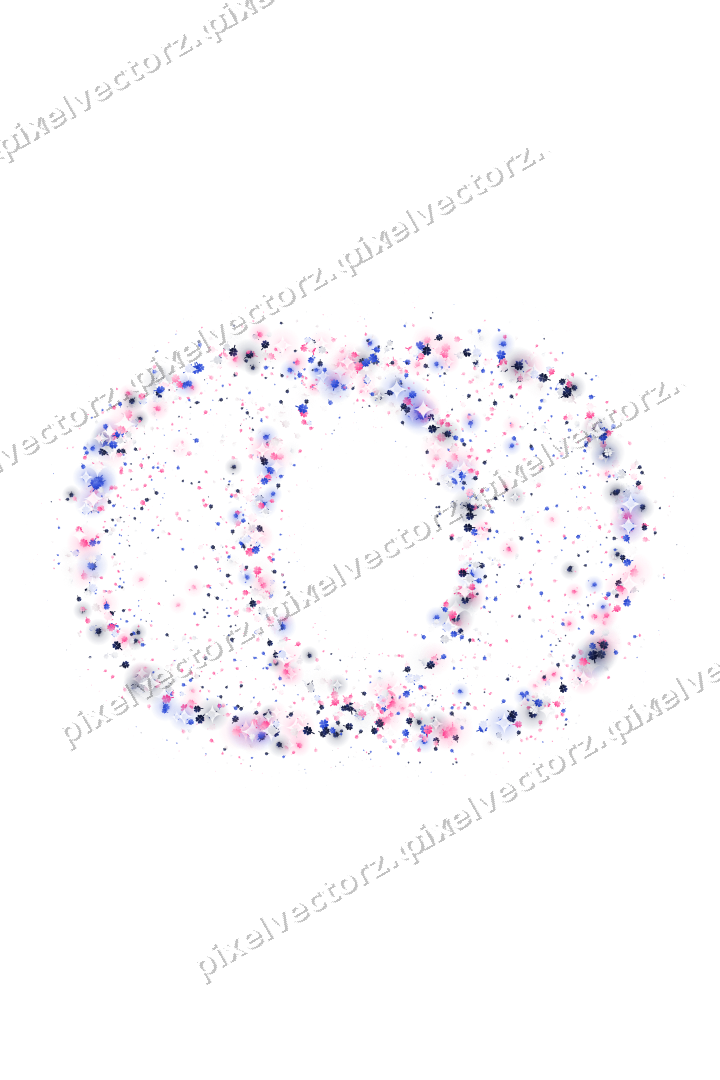 Seamless glitter wedding rings of clovers on a transparent background