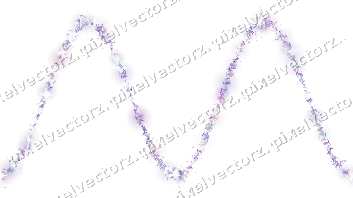 Seamless glitter wave of champagne flutes on a transparent background