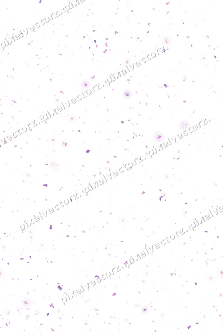 Seamless glitter scatter in magenta on a transparent background