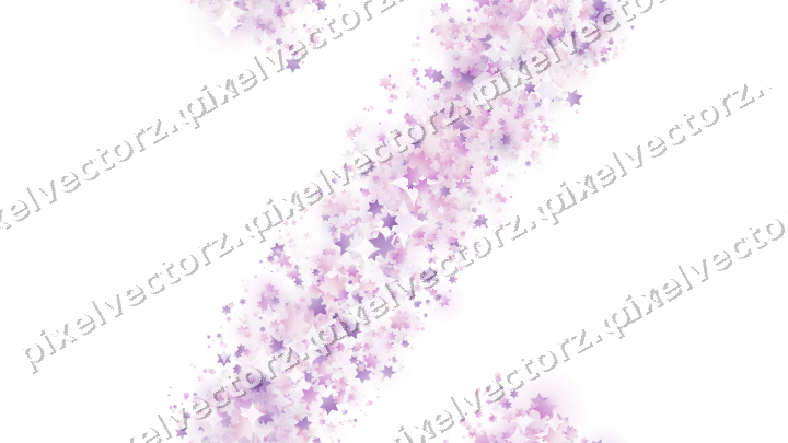 Nahtloses Glitzerband aus Sternen in Magenta auf transparentem Grund