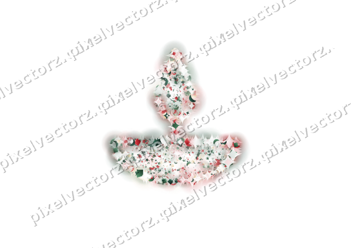 Seamless glitter diya lamp in dark green on a transparent background