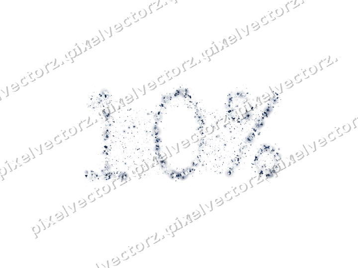Seamless glitter number 10% in dark blue on a transparent background