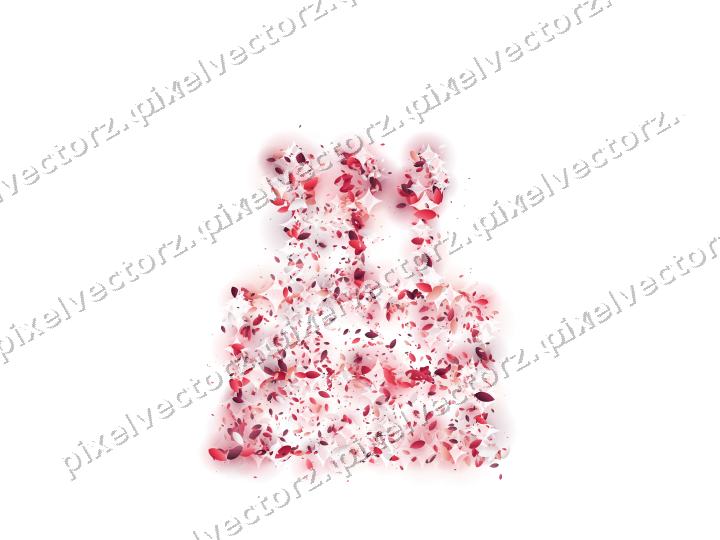 Seamless glitter birthday cake of leaves on a transparent background