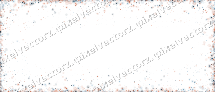 Seamless glitter vignette of clovers on a transparent background