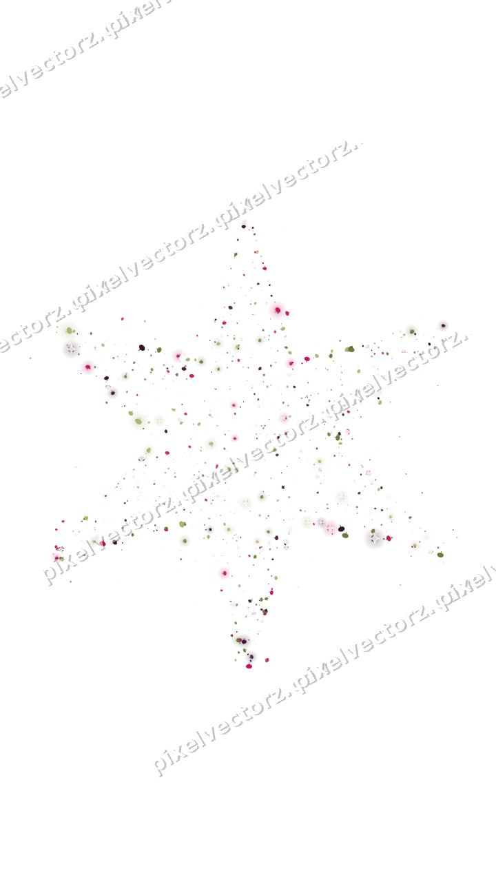 Seamless glitter star of pumpkins in lime on a transparent background