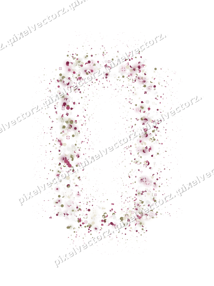 Seamless glitter frame in dark pink on a transparent background