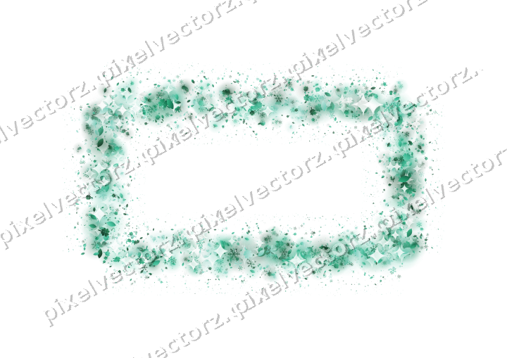 Seamless glitter frame on a transparent background