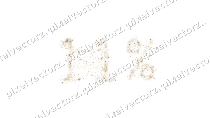 Seamless glitter number 11% in amber on a transparent background