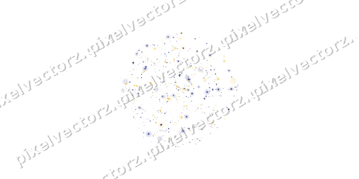 Seamless glitter spider web in dark blue on a transparent background