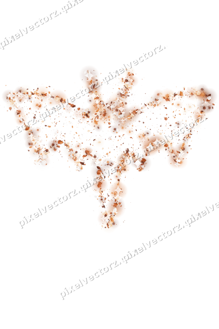 Seamless glitter bat on a transparent background