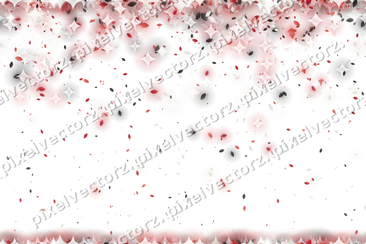 Seamless falling glitter of droplets on a transparent background