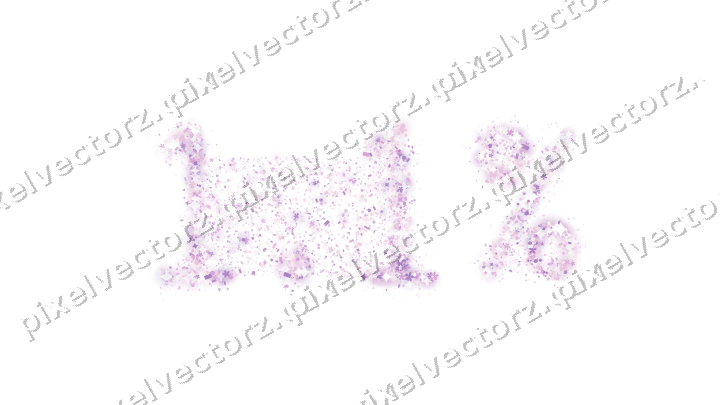 Seamless glitter number 1.1% in magenta on a transparent background