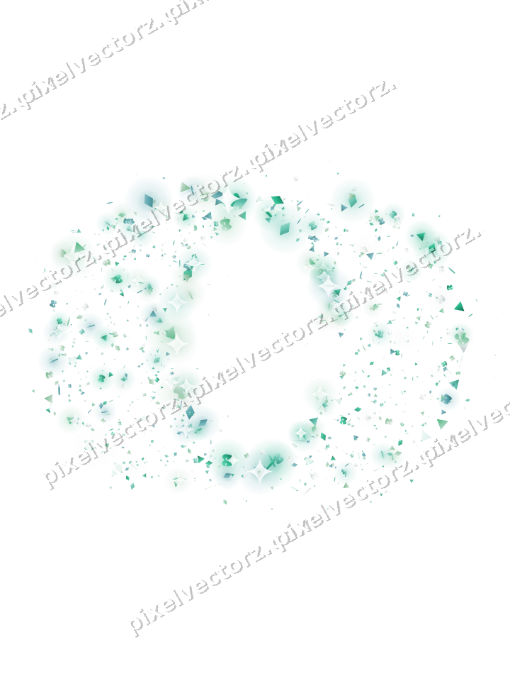Seamless glitter wedding rings in green on a transparent background